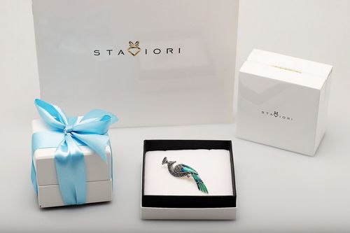 Srebrna broszka RSM3283 - Markazyty na Arena.pl