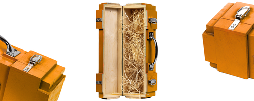 PREZENT DLA operatora koparki budowlańca  - Masywna Drewniana Skrzynka na Arena.pl