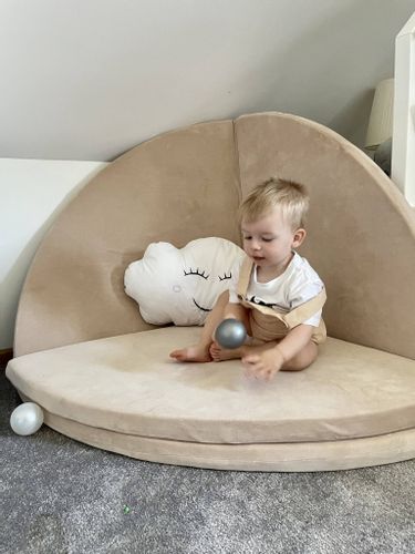 Mata do zabawy 160cm dla Dziecka okrągła składana, Niebieski na Arena.pl