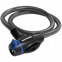 zapięcie rowerowe pętla, korpus okrągły, czarny flex 650/10t - mp bl 65021