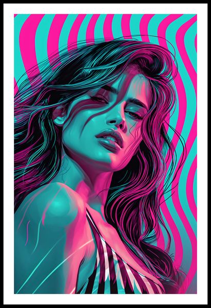Plakat 53x81cm Neonowy Wzrok zdjęcie 3