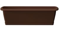 Skrzynka balkonowa ESPANA SET ISE500P | Brązowy, Kształt Prostokątny, Wymiary 18x49x14 cm, Kolor Brązowy, Prosperplast