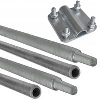 UZIOM SZPILKA PRĘT WBIJANY KOMPLETNY 6M + ZŁĄCZE DRUT-BEDNARKA 4x1.5M FI14