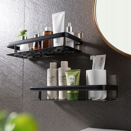 PÓŁKA Metalowa PRYSZNICOWA Czarna LOFT Podwójna 2x na Arena.pl