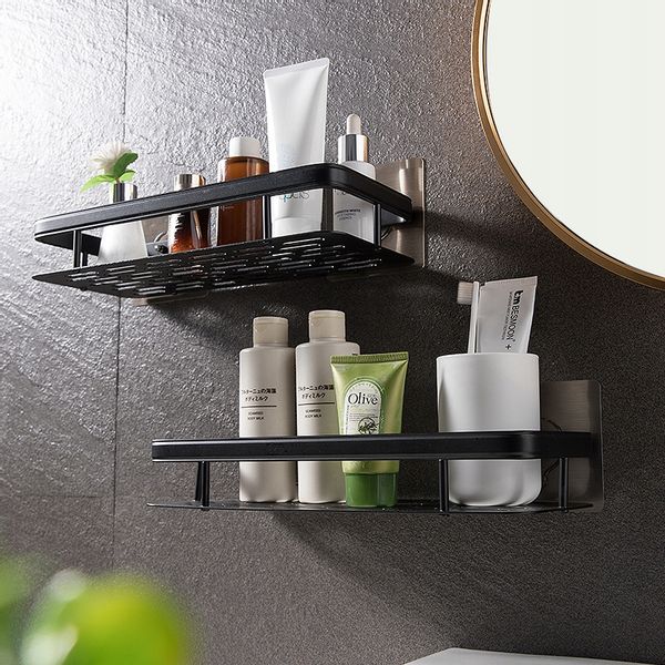 PÓŁKA Metalowa PRYSZNICOWA Czarna LOFT Podwójna 2x zdjęcie 6