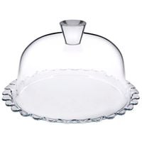 PATERA SZKLANA Z KLOSZEM PASABAHCE 24 CM