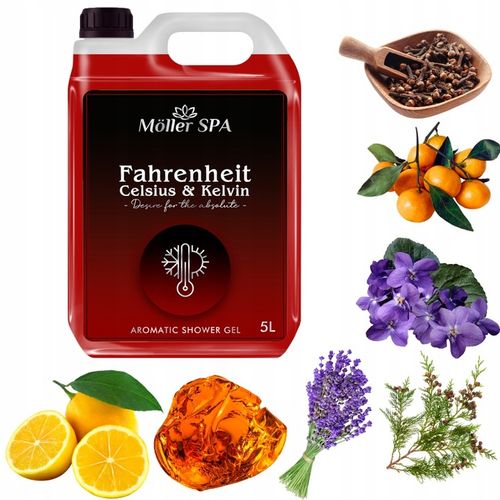Żel pod prysznic FAHRENHEIT CELSIUS & KELVIN zapach perfum 5L DEN na Arena.pl