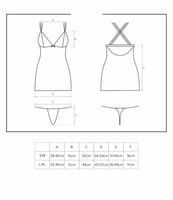 854-che-1 koszulka i stringi l/xl