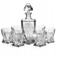 Komplet do whisky 6+1 Quadro "Wędkarski" karafka 770ml + szklanki 340ml