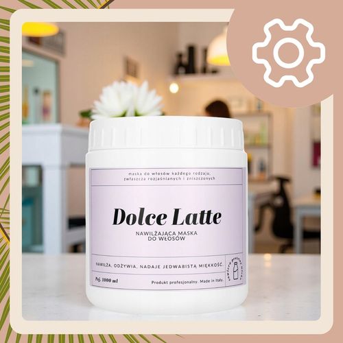 Maska do Włosów po Rozjaśnieniu Koloryzacji Proteinowa DOLCE LATTE 1000ML na Arena.pl