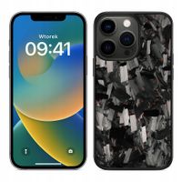 Apple iPhone 13 Pro ETUI CASE OBUDOWA KUTY CARBON RED FORGED WŁÓKNO WĘGLOWE