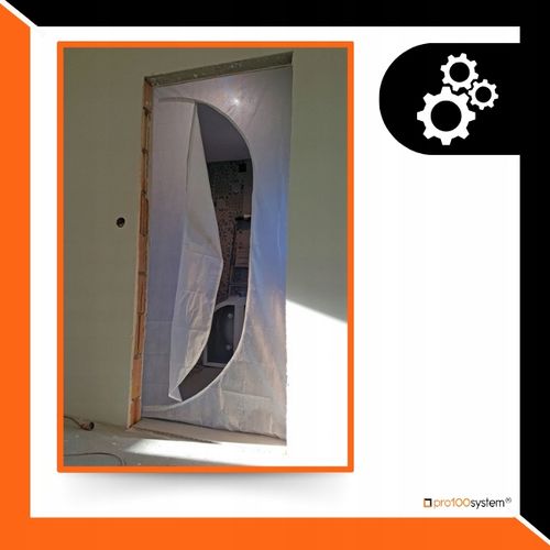 KURTYNA PRZECIWPYŁOWA Drzwi Remontowe Budowlane Z ZAMKIEM BŁYSKAWICZNYM na Arena.pl