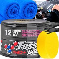 Soft99 Fusso Coat 12 Months Wax Dark Wosk samochodowy twardy 200G ZESTAW