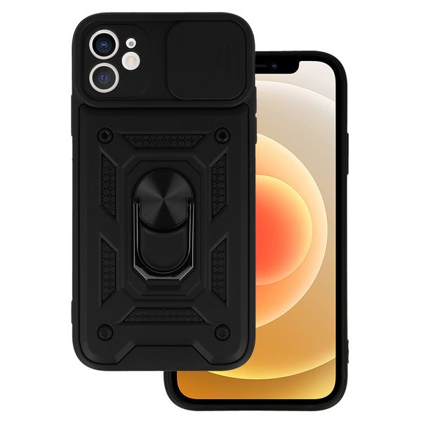 Slide Camera Armor Case do Iphone 12 Czarny zdjęcie 1