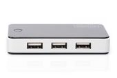 Hub USB DIGITUS DA-70222 7xUSB 2.0, aktywny, czarny