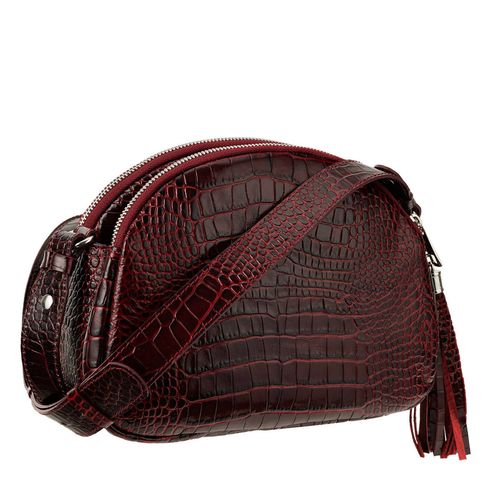 Bordowa torebka Canaletto ze skóry tłoczonej na wzór krokodyla – elegancja i funkcjonalność TD810s150 na Arena.pl