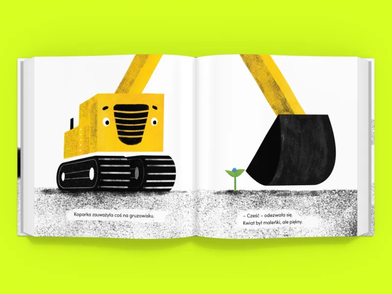 Koparka i kwiat zdjęcie 3