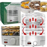 SUSZARKA DO GRZYBÓW OWOCÓW PRZYPRAW DUŻA SUSZARKA SPOŻYWCZA MOC 500W 5 SIT