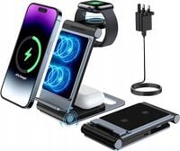 Ładowarka do telefonu bezprzewodowa 3w1 BOLVUNES T8