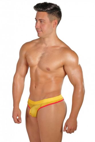 Stringi męskie WJ Air Mesh Yellow S na Arena.pl