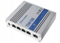 SWITCH PRZEMYSŁOWY POE TSW100 5-PORTOWY, 4 PoE Teltonika