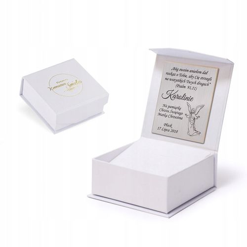 PUDEŁKO PREZENTOWE Na Pamiątkę I KOMUNII ŚWIĘTEJ Komunia Święta z GRAWEREM na Arena.pl