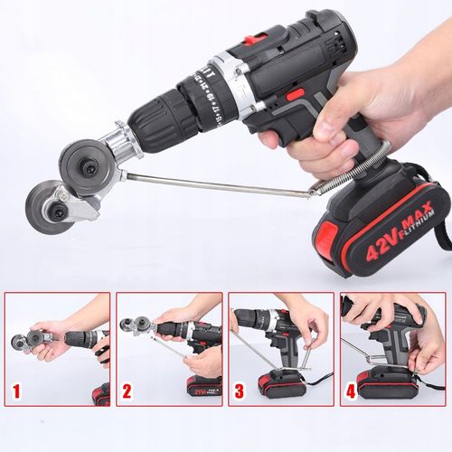 CIĘCIE BLACHY KOŃCÓWKA DO WIERTARKI NÓŻ NOŻYCE ADAPTER NA WKRĘTARKĘ na Arena.pl