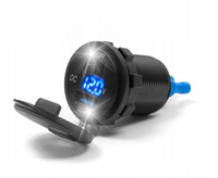 Motocyklowe gniazdo USB QC3.0 woltomierz włącznik