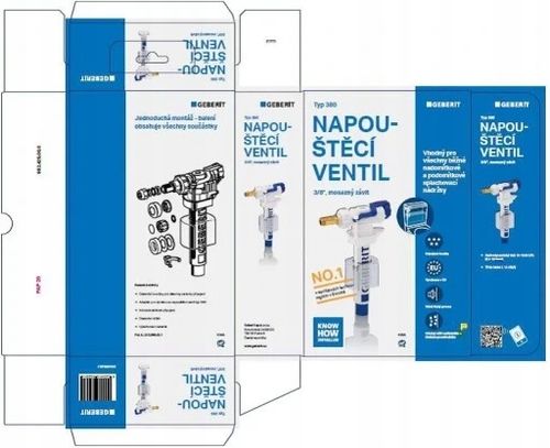 Geberit zawór napełniający do spłuczek podtynkowych typ 383 240.700.00.5 na Arena.pl