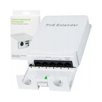 Extender POE SWITCH POE ZEWNĘTRZNY DO KAMER 5 PORTÓW 1xPoE IN 4xPoE 90W