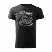 Koszulka z motocyklem na motor Honda NC 750 X NC750X męska czarna REGULAR L