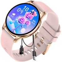 SMARTWATCH ZEGAREK DAMSKI ELEGANCKI ROZMOWY POWIADOMIENIA MENU PL AMOLED