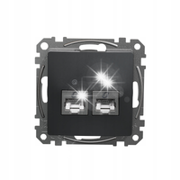 GNIAZDO RJ45 k.6 STP SCHNEIDER SEDNA DESIGN CZARNY