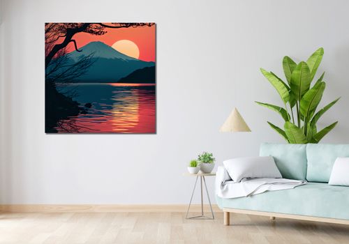 Obraz 100x100cm Góra Wieczorem na Arena.pl
