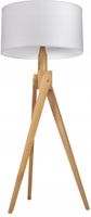 LAMPA PODŁOGOWA TRÓJNÓG, DREWNO, różne RODZAJE