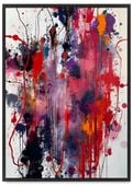 Plakat w ramie abstrakcja abstrakcyjny 50x70 cm w czarnej ramie