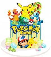 Wydruk CUKROWY POKEMON PIKACHU zestaw POSTACI