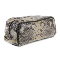 311 Kosmetyczka cegiełka-print wężowy szary KEMER