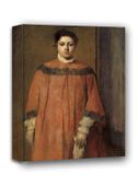 Girl in Red, Edgar Degas - obraz na płótnie 40x50 cm
