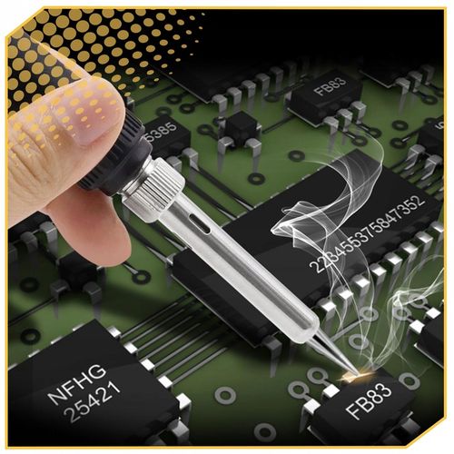 Lutownica ZESTAW NARZĘDZI DO LUTOWANIA 40 ELEMENTÓW MULTIMETR 6 GROTÓW na Arena.pl