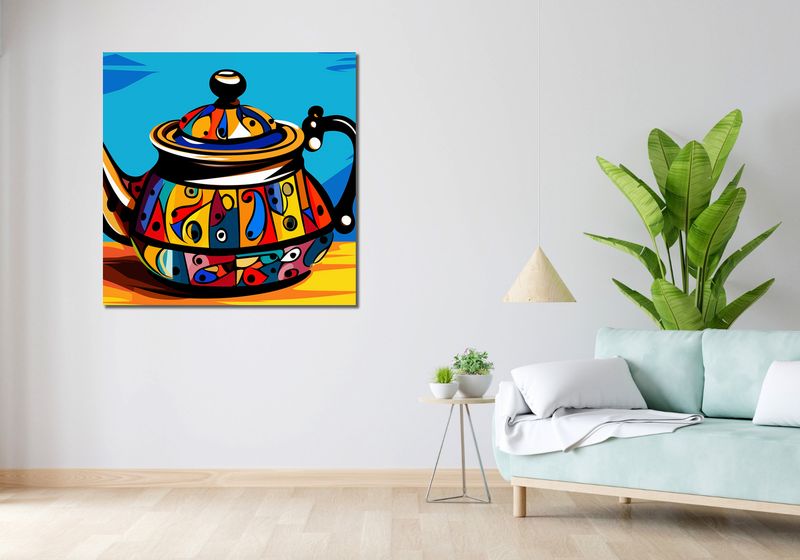 Obraz 100x100cm Może Herbatki? zdjęcie 2