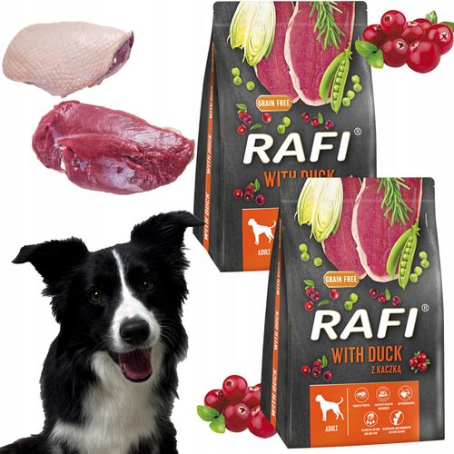 sucha karma dla psa rafi adult z kaczką 3 kg - 2 szt. na Arena.pl