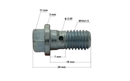 4x SR-15 Śruba drożna M10x1,5 - przelewowa - banjo - do oczek na Arena.pl
