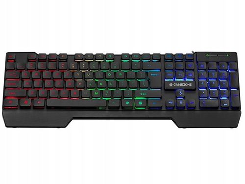 KLAWIATURA PODŚWIETLANA I MYSZ-KA SŁUCHAWKI PODKŁADKA ZESTAW DLA GRACZY 4w1 na Arena.pl