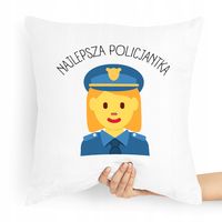 Poduszka Dla Policjanta Policjantki Najlepsza Z Nadrukiem Ze Zdjęciem