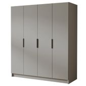 Szafa SALVADOR I 200 cm-pojemna garderoba-KASZMIR+CZARNY