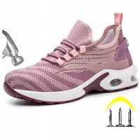 BARDZO LEKKIE buty PÓŁBUTY robocze DAMSKIE siatkowe Oddychające z Noskiem