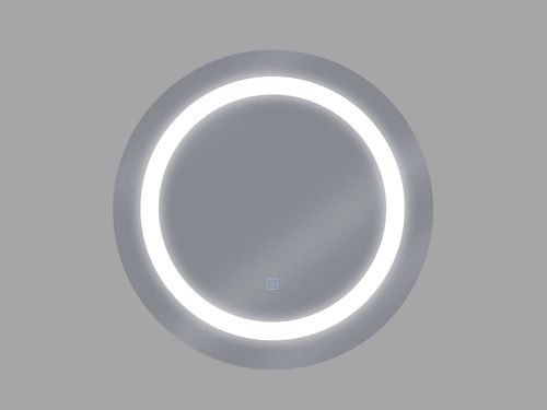 Lustro Ścienne Led Ø 58 Cm Srebrne Selune na Arena.pl