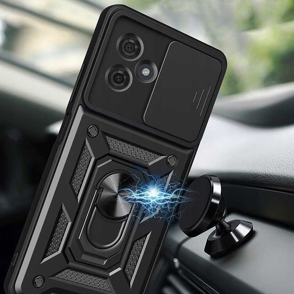 Spacecase Camring Motorola Moto G54 Black zdjęcie 6