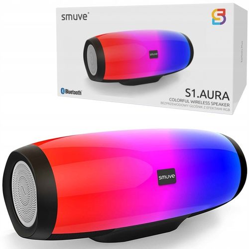 Głośnik Bluetooth Bezprzewodowy SMUVE Aura TWS USB FM XBass + LCD RGB na Arena.pl